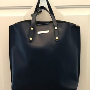 Persaman New York Large Italian Leather Tote Bag